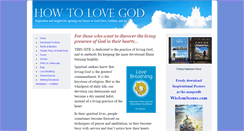 Desktop Screenshot of howtolovegod.org